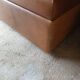 Leather and brushed metal coffee table from the 70s