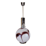 Vintage Italian design glass Carlo Moretti Murano pendant lamp