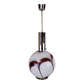 Lampe suspendue en verre vintage italien design Carlo Moretti Murano
