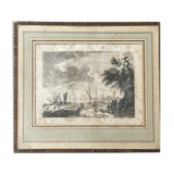 Tableau gravure ancienne xviiie franz edmund weirotter 1763
