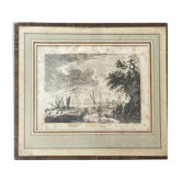 Tableau gravure ancienne xviiie franz edmund weirotter 1763