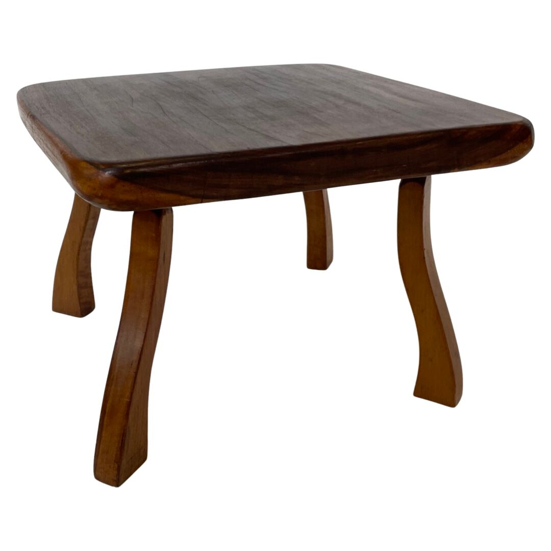 Vintage wooden tree trunk stool plant stool