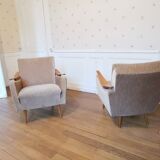 1/2 Scandinavian club chair green velvet water