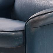 De Sede DS 50 Relax armchair with Hocker leather Petrol colour, 1980 Switzerland