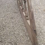 Old oak staircase balustrade with Louis XIII scrolled balusters