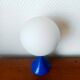 Space age blue and opaline lamp 1970