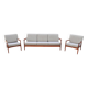 Eugen Schmidt Soloform vintage Teak Sofa und 2 Sessel