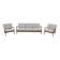 Eugen Schmidt Soloform vintage Teak Sofa und 2 Sessel