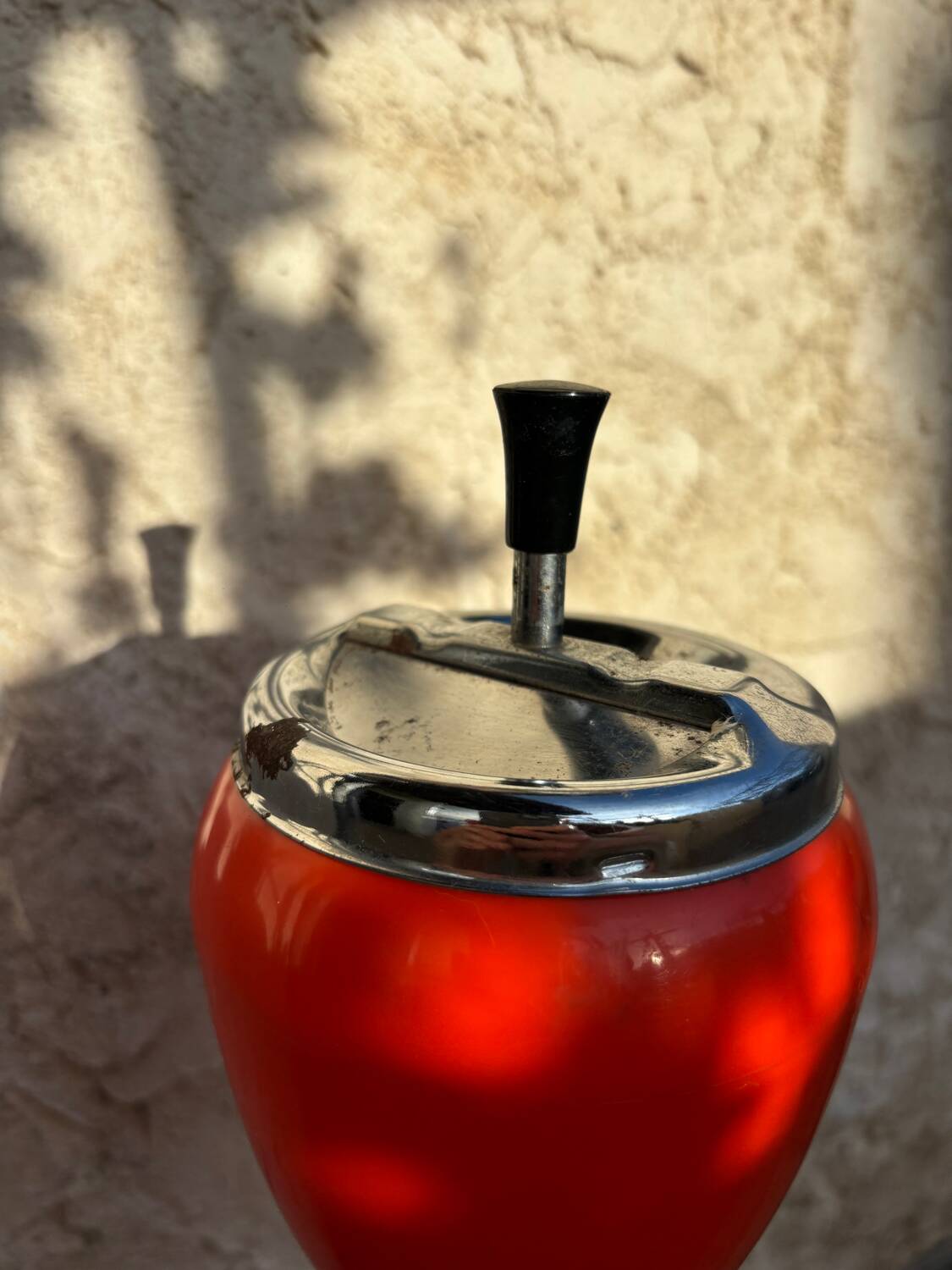 Vintage space age orange ashtray (1970s)