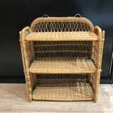 Rattan shelf