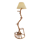Lampadaire en rotin, années 60