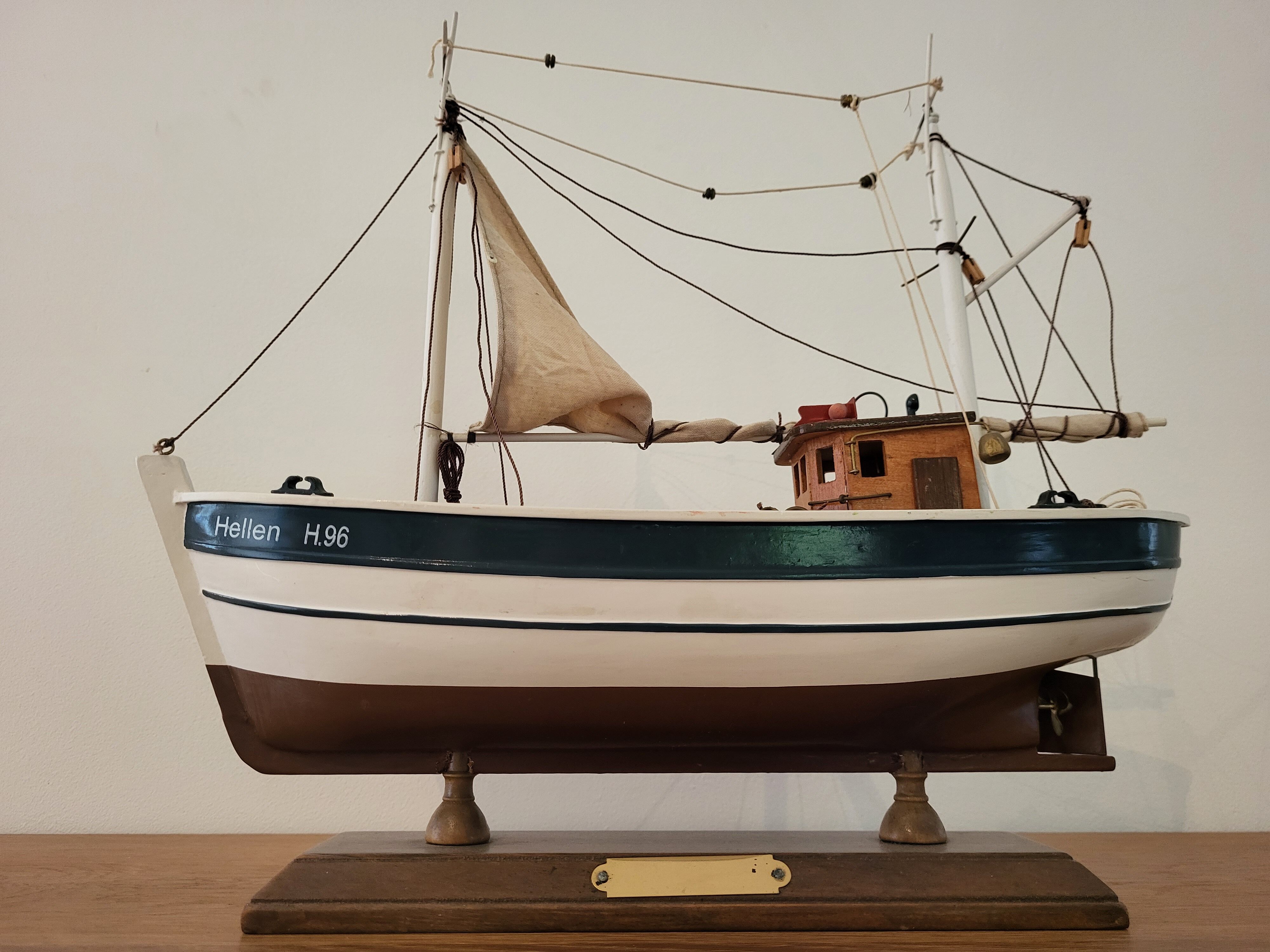 Model wooden boat