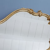 Golden rock mirror with gold leaf 43x70cm