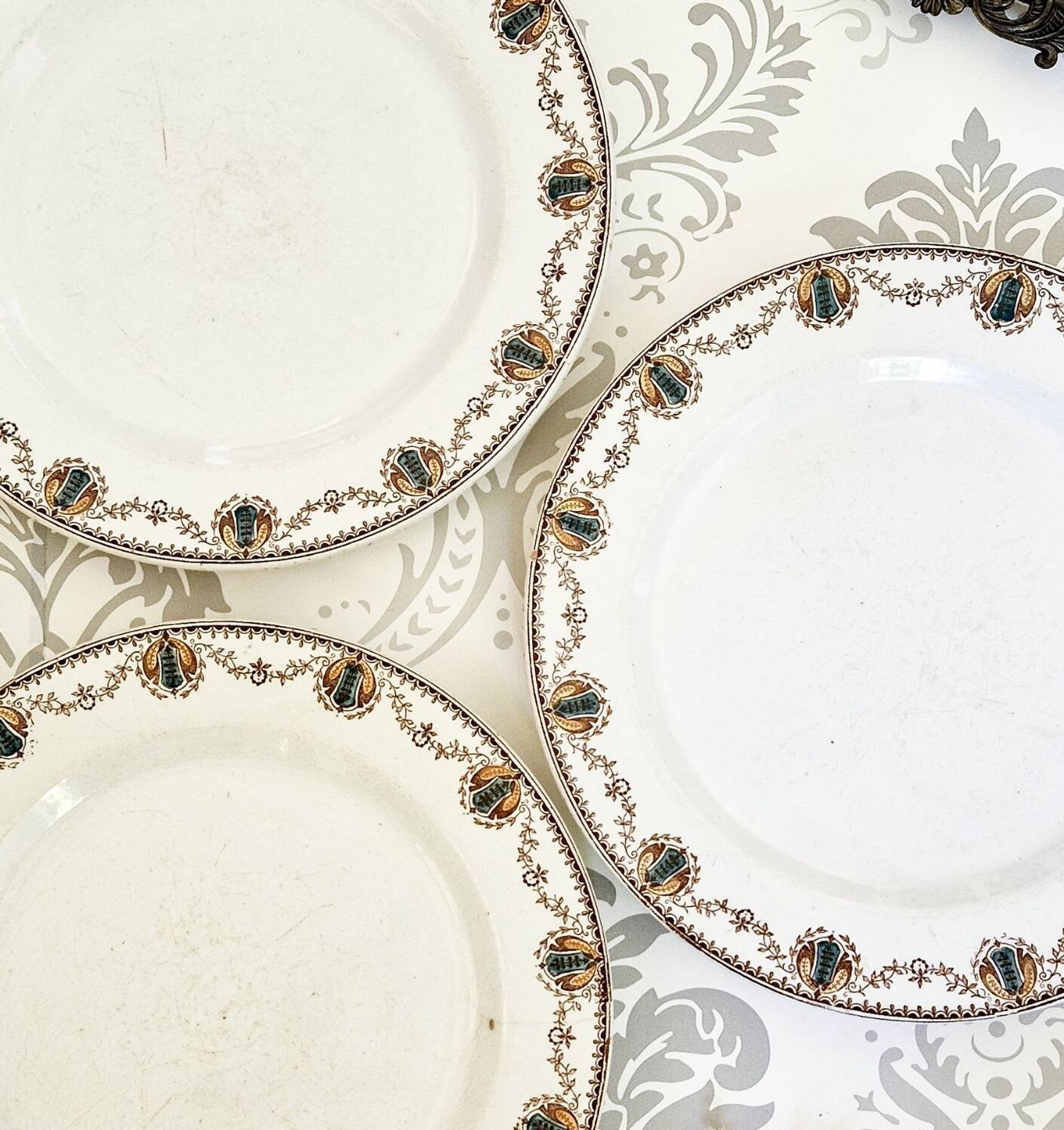Old flat plates Terre de Fer Cadix Clairefontaine Léon Graves