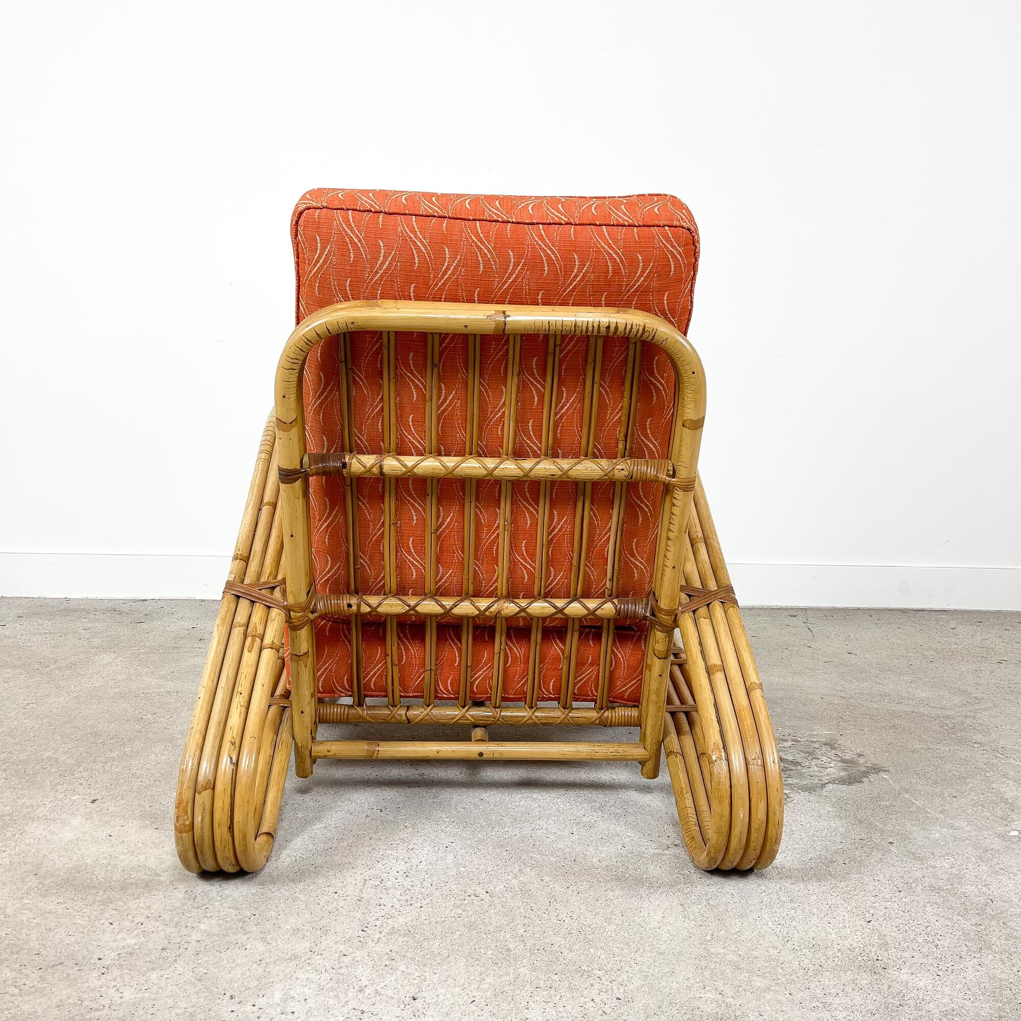 Vintage rattan lounge chair Rohe Noordwolde