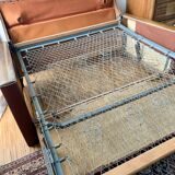 Vintage skai convertible sofa