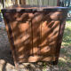 Oak corner unit