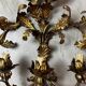 Pair of brass wall lights