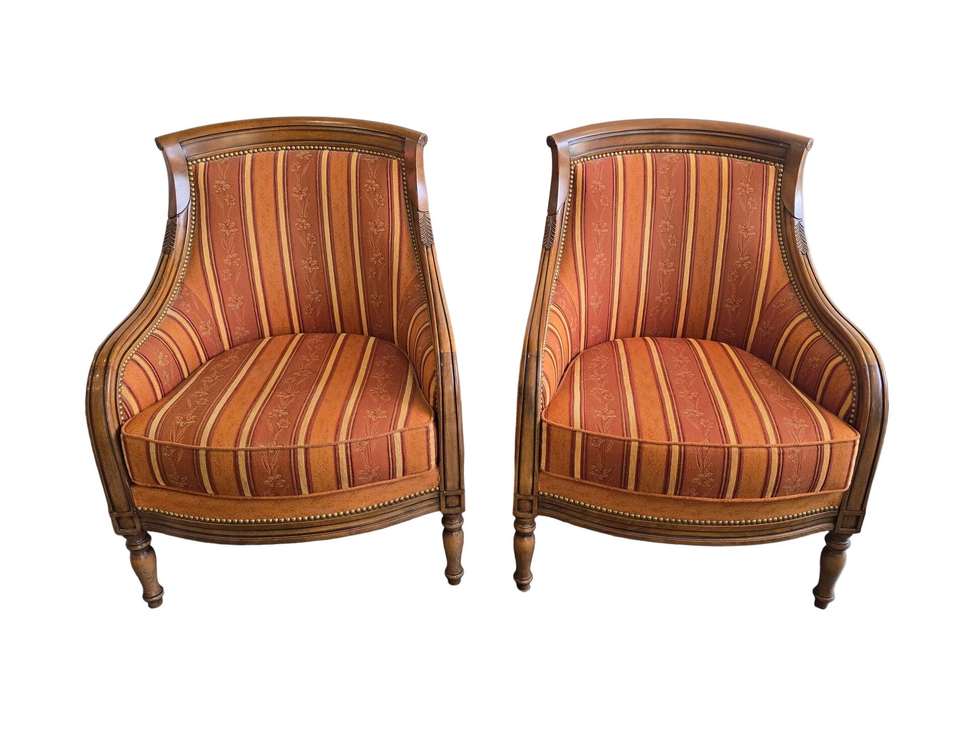 Pair of high-quality bergère armchairs – Manufacture SE
