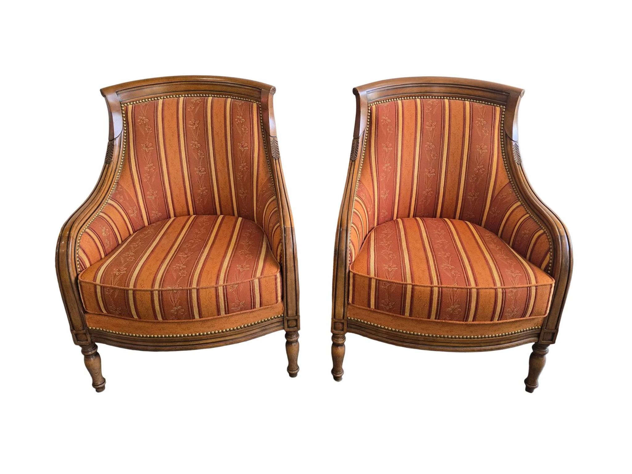 Pair of high-quality bergère armchairs – Manufacture SE