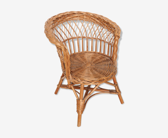 Fauteuil rotin enfant