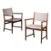 Rosewood armchairs attributed to Kai Lyngfelt Larsen for Søren Willadsen, 1960s, Set of 2