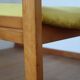 6 chaises velours jaune