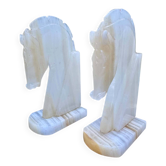 Pair of onyx bookends from the 1960s, vintage Italy.