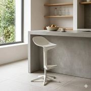 Kartell Spoon stool, vintage design, Antonio Citterio, 2000s