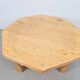 Rustic Brutalist Octagonal Oak Coffee Table by Pierre Chapo, 1960s