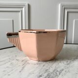 Art Deco cup powder pink Longwy 50s