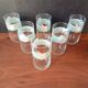 6 Luminarc Bahamas model water glasses with vintage Palluy pattern