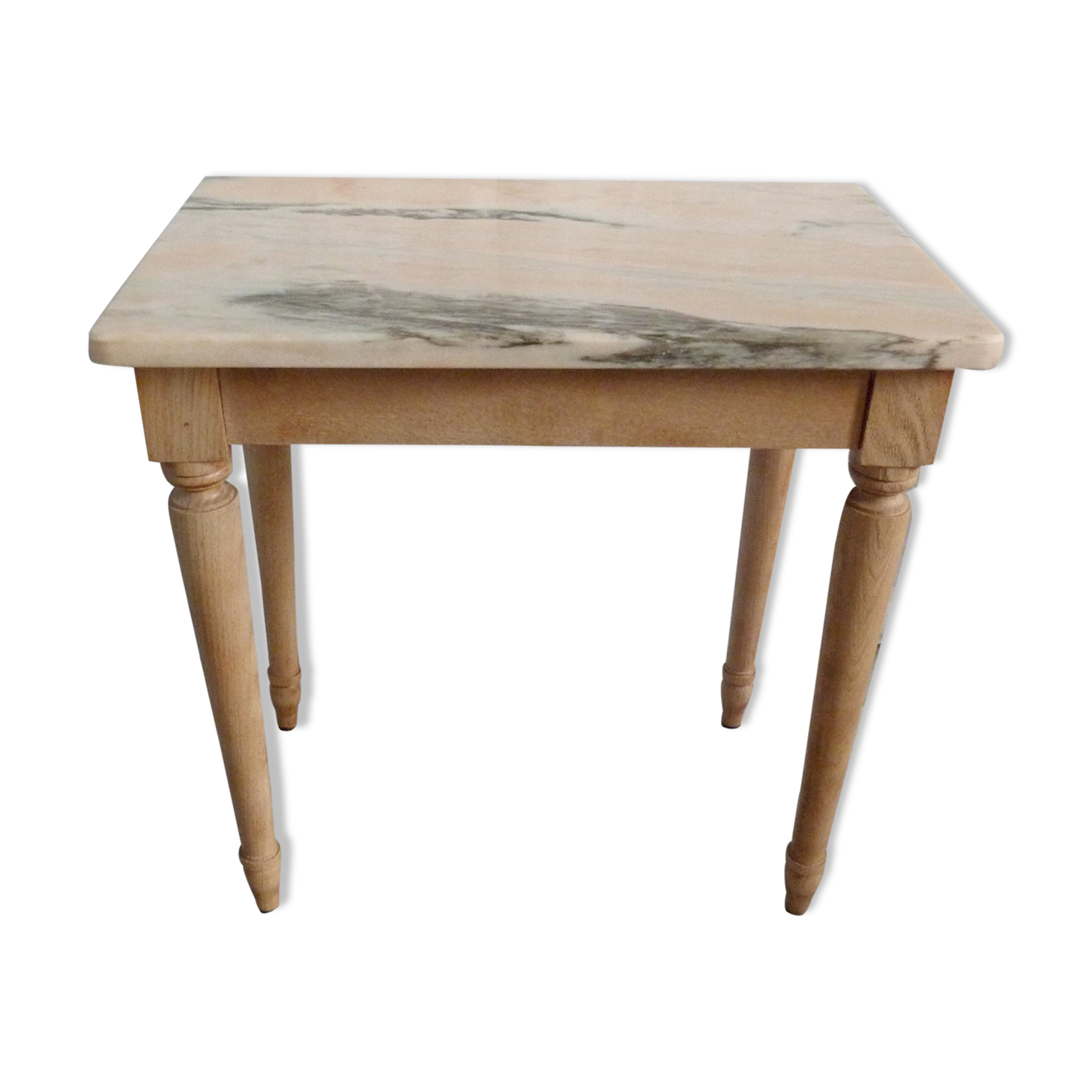 Pink marble table