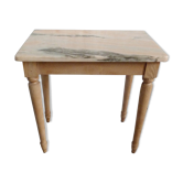 Pink marble table