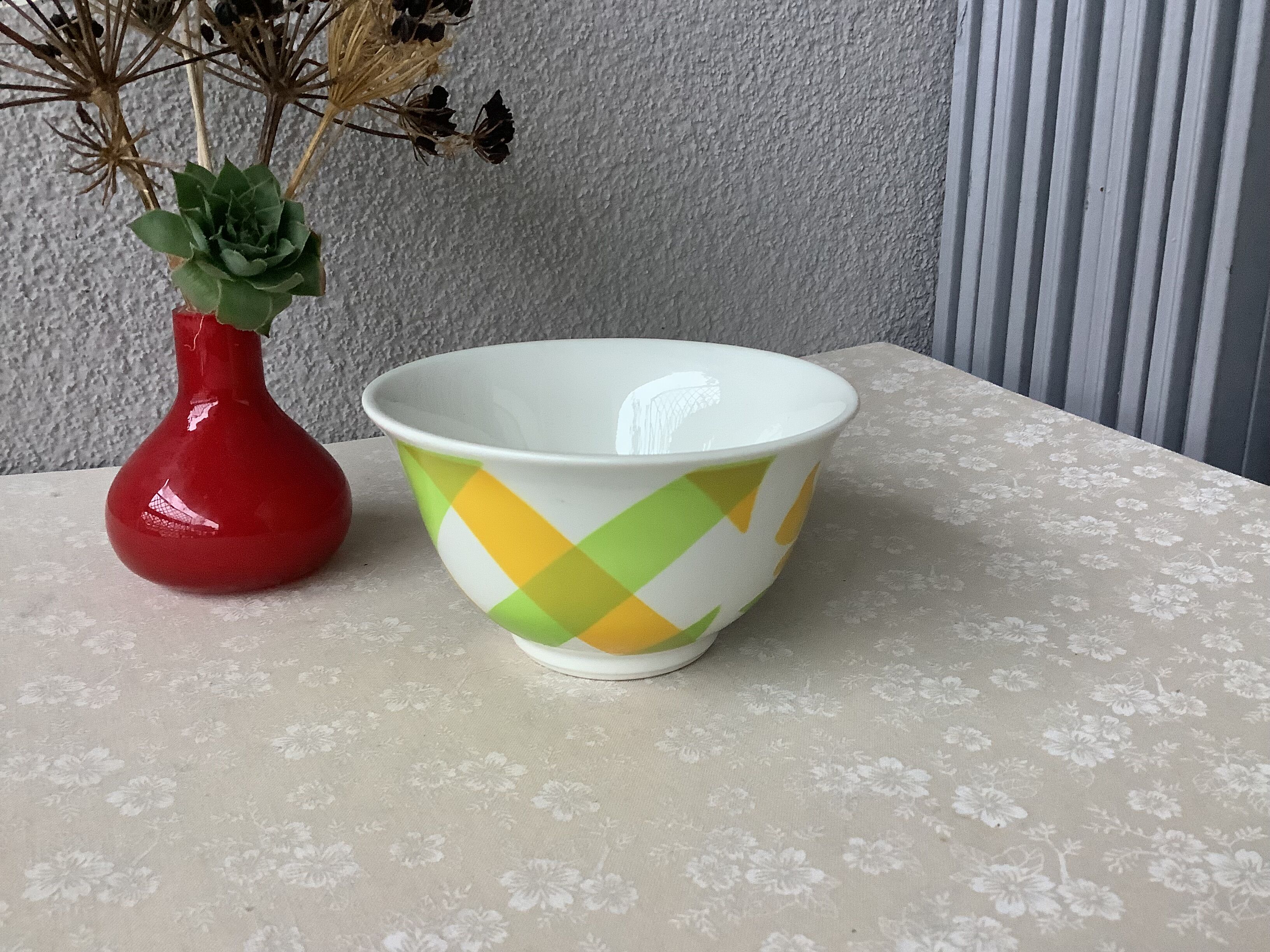 Cup Digoin Sarreguemines art deco