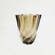 Smoked glass whirlwind vase Lever