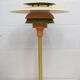 Lampe de bureau danoise unique en rose et vert par Lyskaer - Modèle 2252 -