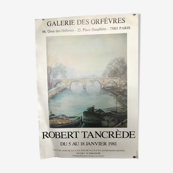 Affiche d'exposition R. Tancrède 1981