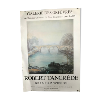 Affiche d'exposition R. Tancrède 1981