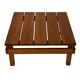 Vintage Pinewood Slatted Coffee Table Design 1970s