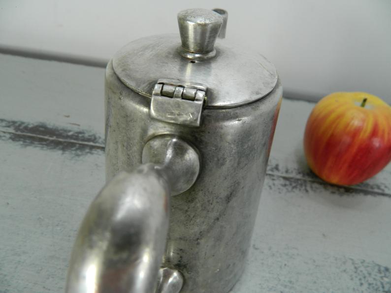 Coffee maker Christofle in silver metal, 60s air France