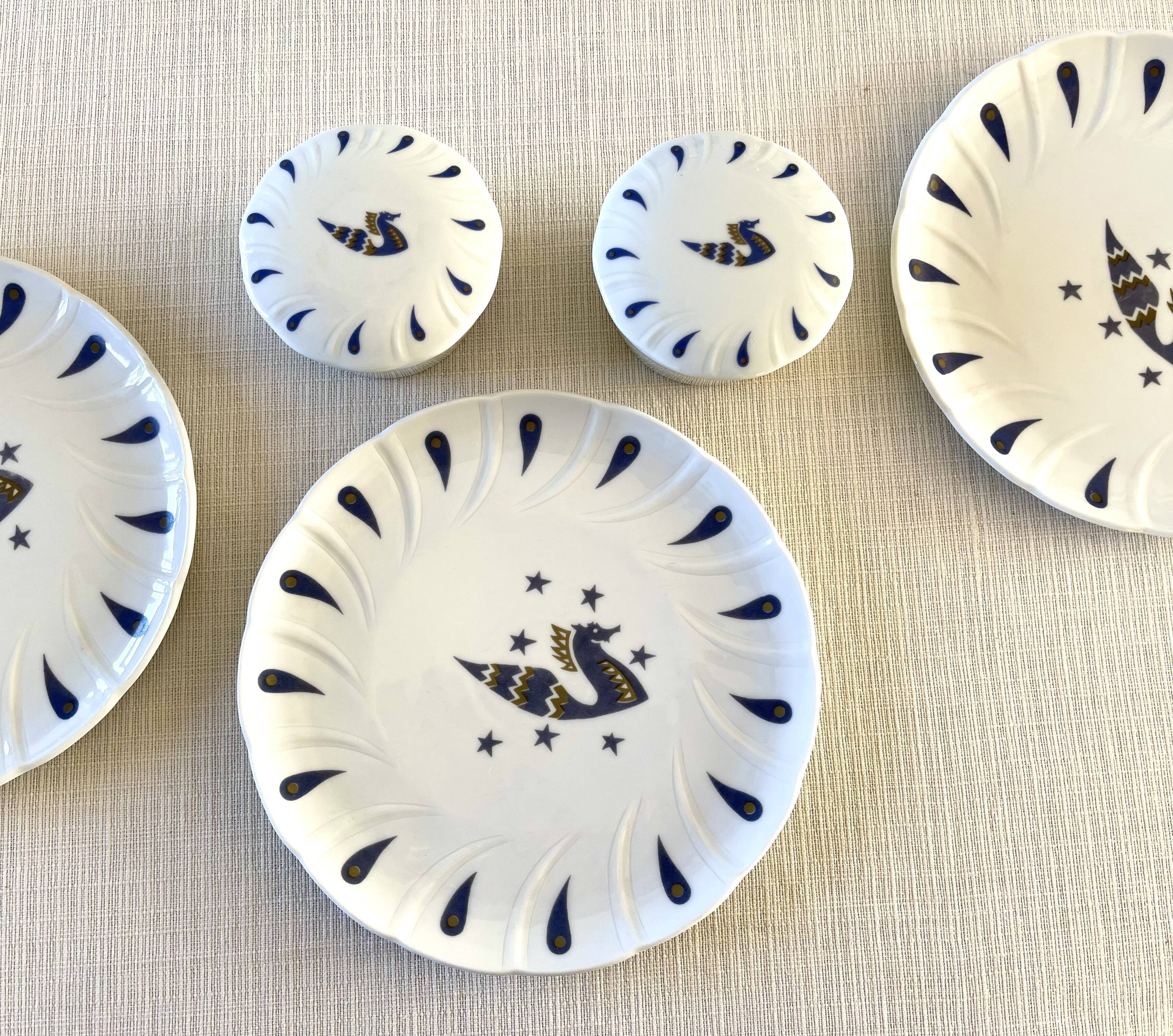 6 Bernardaud plates for Air France