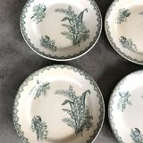 Set of 4 old plates st amandinoise st amand décor muguet