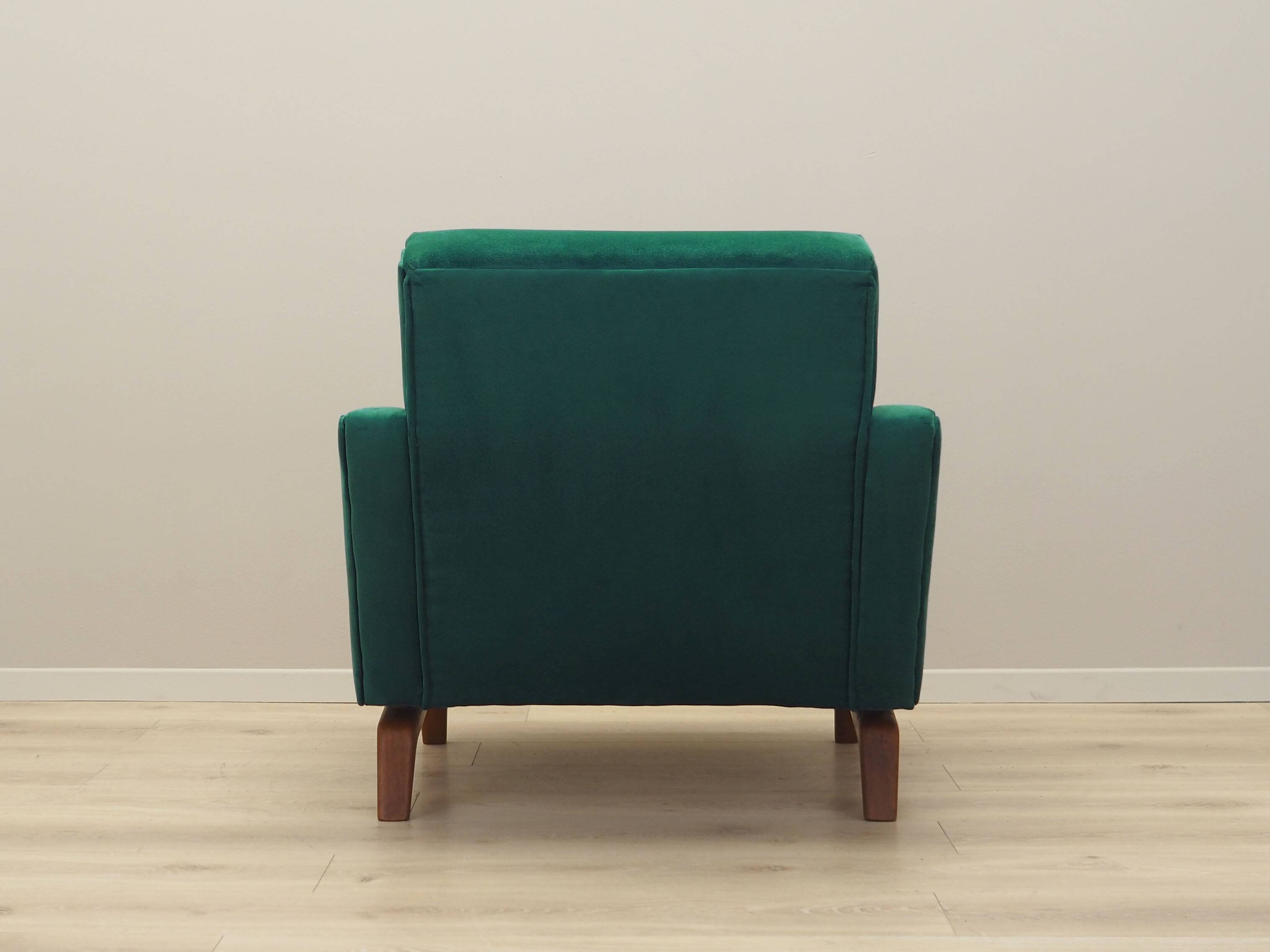 Green armchair, Danish design, 1970s, production: Denmark