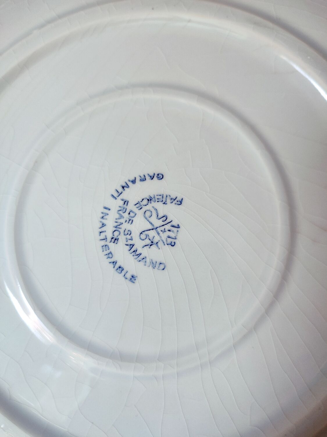 6 Saint Amand earthenware plates with fish