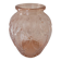Vase en verre rose moulé – Style Art Déco 1930s