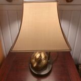 Deknudt duck lamp in brass