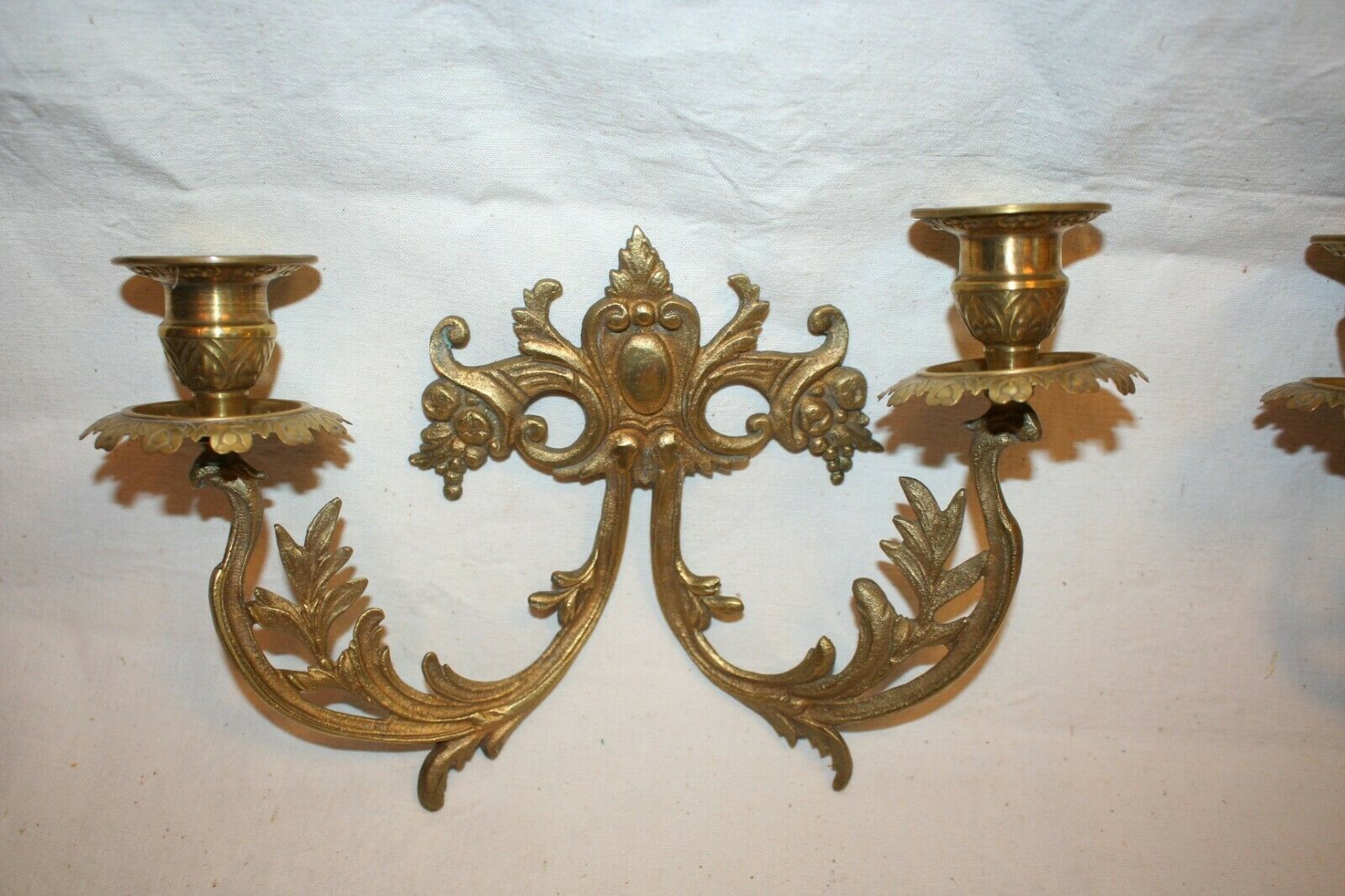 Pair of bronze candlesticks