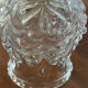 Vintage molded glass and gold metal pendant light