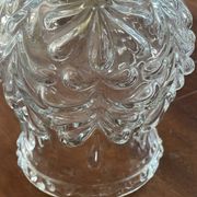 Suspension en verre moulé et métal doré vintage